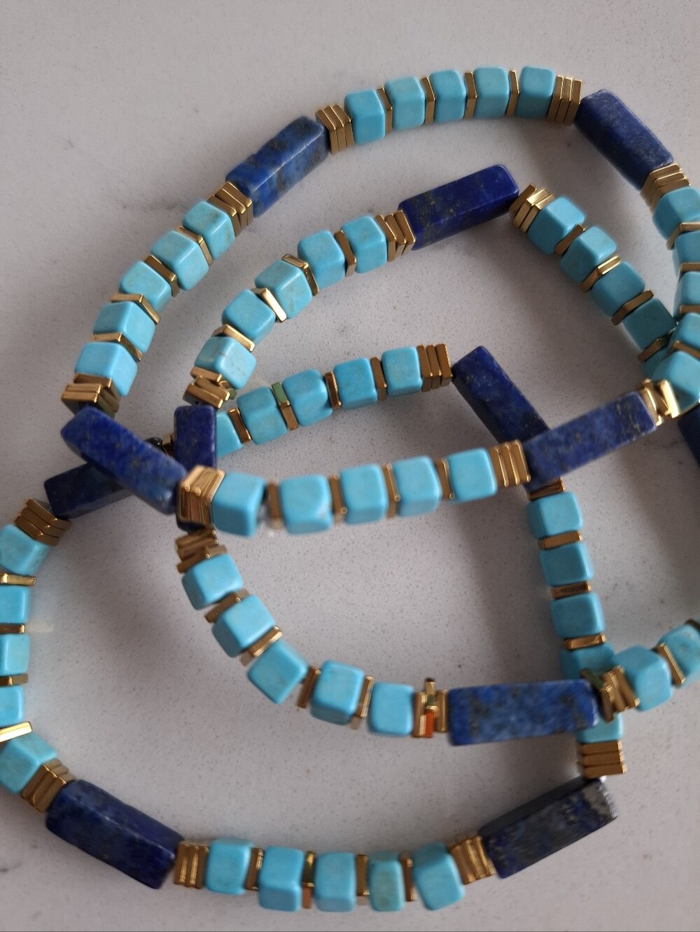 Real Turquoise & Lapis Bracelet
